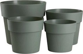 PLASTOVÝ KVETINÁČ SILVA LINE 16X14 CM MÄTOVÁ