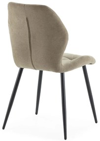 Kaki jedálenské stoličky v súprave 4 ks Luna – Marckeric