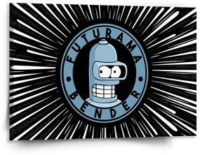 Sablio Obraz Futurama Bender Vesmír - 150x110 cm