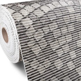 Kúpeľňová penová rohož / predložka PRO-040 Sivá dlažobná kocka - metráž šírka 65 cm