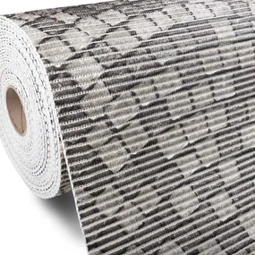 Kúpeľňová penová rohož / predložka PRO-040 Sivá dlažobná kocka - metráž šírka 65 cm