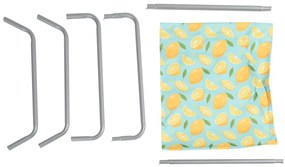 Súprava 2 ks skladacích plážových ležadiel SAND LEMON