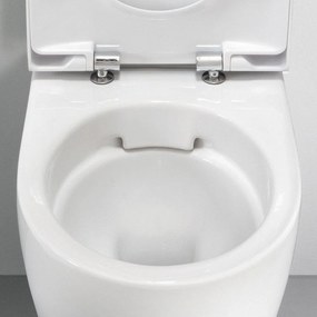 GEBERIT Acanto závesné WC Rimfree (bez splachovacieho kruhu) s hlbokým splachovaním, 350 x 510 mm, biela, 500.600.01.2