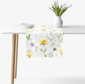 Goldea behúň na stôl teflónový - lúčny svet 20x140 cm