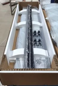 Erga Peoria, štvrťkruhový sprchový kút s posuvnými dverami 80(dvere) x 80(stena) x 190 cm, 6mm číre sklo, čierny profil, ERG-Q02-PEORIA-D080D080-CL-BK