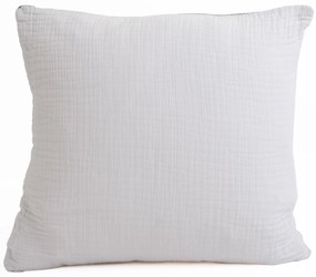 Mušelínová obliečka na vankúšik 40 × 40 cm Alexia Duo - sivá/krémová