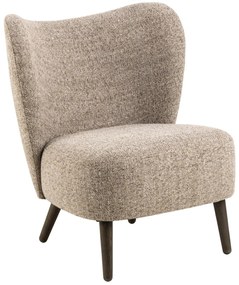 Designové lounge křeslo Elmont mocca