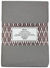 Obliečky Mono bavlna svetlošedá 140x200 + (1) 70x80 Merkury Home