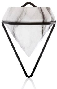 NÁSTENNÝ KERAMICKÝ KVETINÁČ SEMELA SADA 2KS 23X20X11,5 CM+14X10X6 CM BIELA/ČIERNA