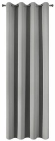 ZATEMŇOVACÍ ZÁVES NA KRÚŽKOCH LOGAN 135X250 CM STRIEBORNÁ