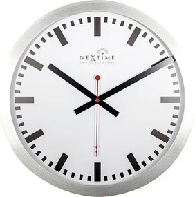 Nástenné hodiny NeXtime Station Stripe Index Radiocontrolled Ø 35 cm