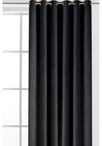 Čierny zamatový dimout záves 140x250 cm Velto – Filumi