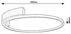 Rabalux 71287 - LED stropné svietidlo HOLIZE LED/23W/230V