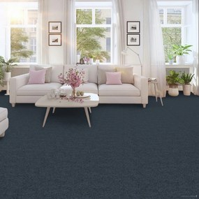 ITC, Koberec metráž Merit new 6771, na mieru, šíře 4m, modrá, ab (mriežka), chodba / predsieň