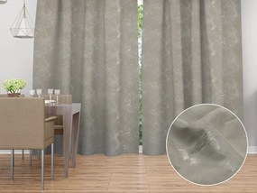 Biante Zamatový záves Isabela IBL-019 Zlatý/dymový mramor na sivobéžovom - šírka 135 cm 135x220 cm