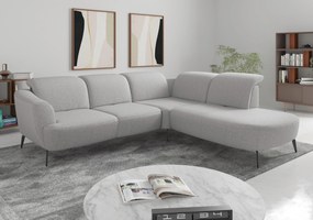 XXXLutz ROHOVÁ SEDAČKA, textil, svetlosivá Sit & More - Sedačky - 000144018575