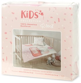 DETSKÉ BAVLNENÉ OBLIEČKY KID 100X135 CM, 1KS 40X50 CM VZOROVANÉ