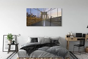 Obraz na akrylátovom skle Stĺpec most slnko 140x70 cm