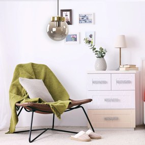 Toolight Toolight, stropné svietidlo 1xE27 APP1151-1CP, zlatá-dymové sklo, OSW-01490