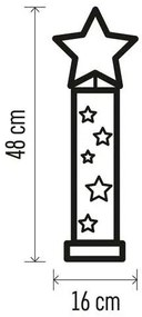 LED Vianočná dekorácia 5xLED/2xAA hviezda