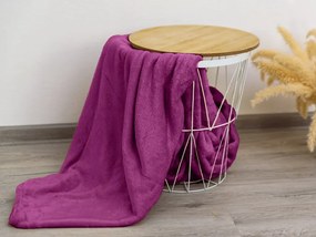 Purpurová mikroplyšová deka VIOLET, 150x200 cm