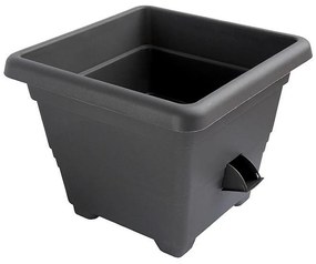 Plastia Kvetináč samozavlažovací BERGAMOT 40 x 40 cm, sivá