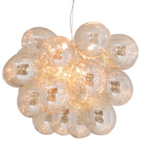 ByRydens 4200650-5503 - Luster na lanku GROSS GRANDE 8xG9/4W/230V dymová/hnedá