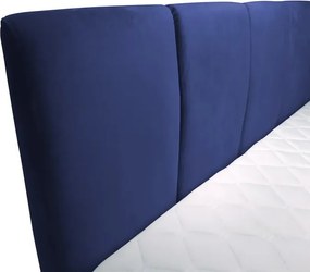 Posteľ boxspring Fresco 180x200 cm, modrá látka