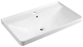 Mereo, Siena, kúpeľňová skrinka s keramickým umývadlom 81 cm, biela , antracit , čierna, MER-CN411