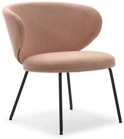 Svetloružové kreslo Rush – Marckeric