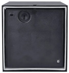 Brilagi-LED Vonkajšie nástenné svietidlo so senzorom TERNI LED/12W/230V čierna IP44