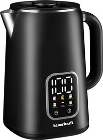 Bauerkraft Inteligentná bezdrôtová rýchlovarná kanvica – 1,7l čierna