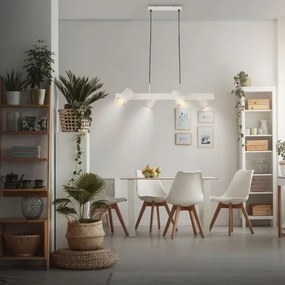 Briloner 4058044 - Luster na lanku ERA 4xGU10/10W/230V krémový