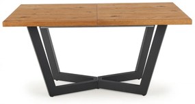 Jedálenský rozkladací stôl Massive 160/250 cm dub artisan/čierny