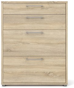 Modulárna knižnica v dekore duba v prírodnej farbe 89x113 cm Prima – Tvilum