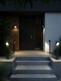 Nordlux Čierna záhradná lampa Pontio pre žiarovku GU10 85cm 2218208003