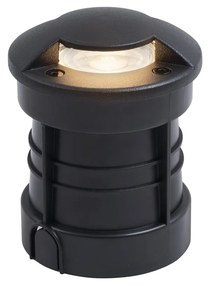 Moderné zemné bodové svietidlo čierne GU10 50 mm 2-svetelný efekt IP65 - Cellar