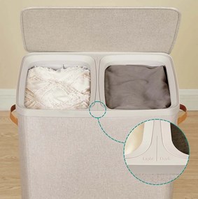 Koš na prádlo Vilém 170 L béžový