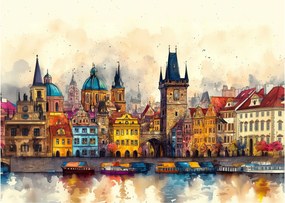 Obraz - Jeseň v maľovanom meste (70x50 cm)