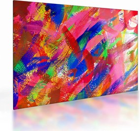 Sklenený obraz - Farebná abstrakcia (70x50 cm)