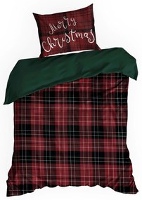 VIANOČNÉ RENFORCÉ OBLIEČKY NOELLIE 140X200 CM, 1 KS 70X80 CM VZOROVANÉ