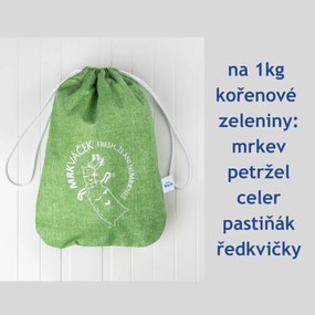 Wrap - up Funkčné vrecko MRKVÁČEK, vrecko na zeleninu (1kg), aby zostala čerstvá - mix farieb Farba: šedá