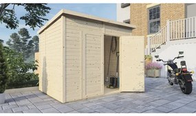 Drevený záhradný domček Bertilo Timmo 4 prírodný 239x181 cm vr. podlahy