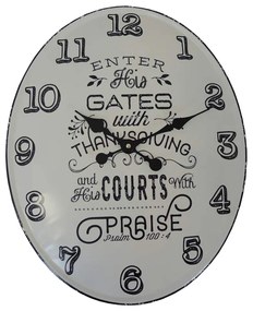 Nástenné hodiny kovové Vintage, Courts HM10MH, 49cm