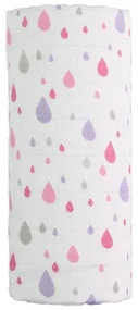 Bavlnená detská osuška T-TOMI Tetra Pink Drops, 120 x 120 cm