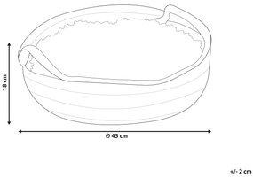 Posteľ pre psa ø 45 cm sivá DALAMAN Beliani