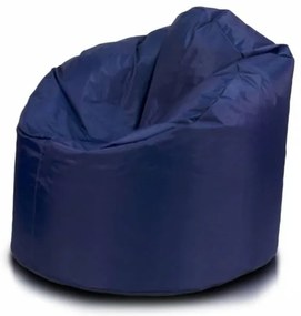 INTERMEDIC SK - Sedací vak Star 85x90 cm | ergonomický dizajn s podrúčkami, 300 l Farba: E11 - Modrá tmavá (Ekokoža)