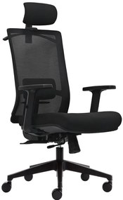 OFFICE MORE Kancelárska stolička DVIS čierna