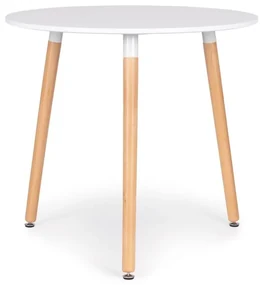 Biely okrúhly konferenčný stolík 80 cm