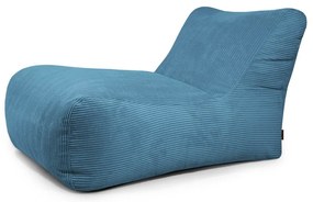 Modrý menčestrový sedací vak Lounge 100 – SLOWDOWN